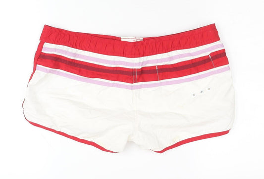 Adidas Women's Red & White Athletic Shorts Size 12