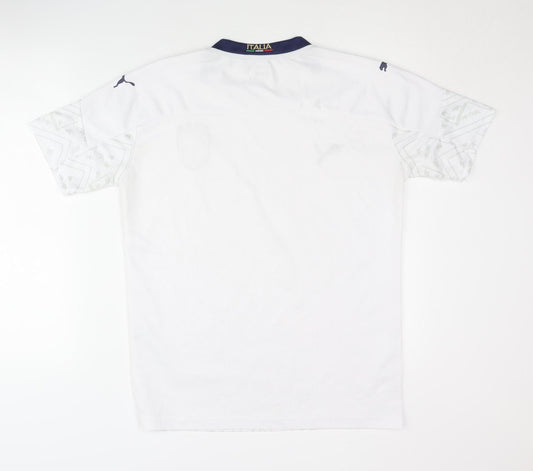 Puma Adults Italy Away Football Shirt White M Short Sleeves