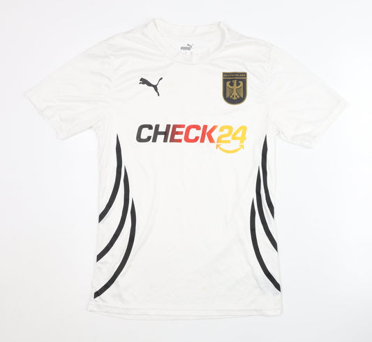 Puma Adult Germany Away Football Shirt - White, S