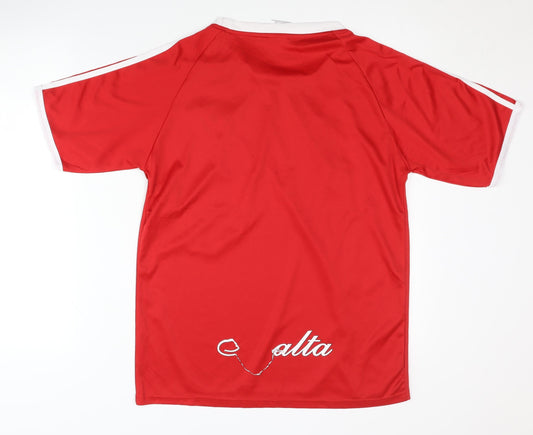 Malta Football Team Adults Red Home Shirt - Size S, Good Condition
