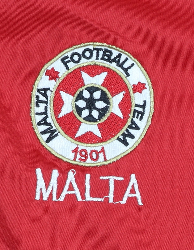 Malta Football Team Adults Red Home Shirt - Size S, Good Condition