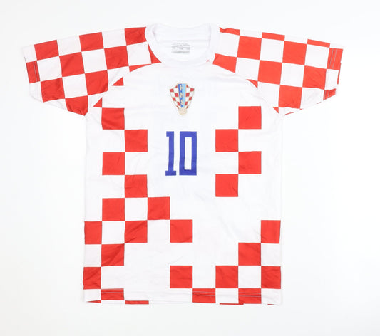 Croatia Modrić Home Shirt 12-13 Years Short Sleeves