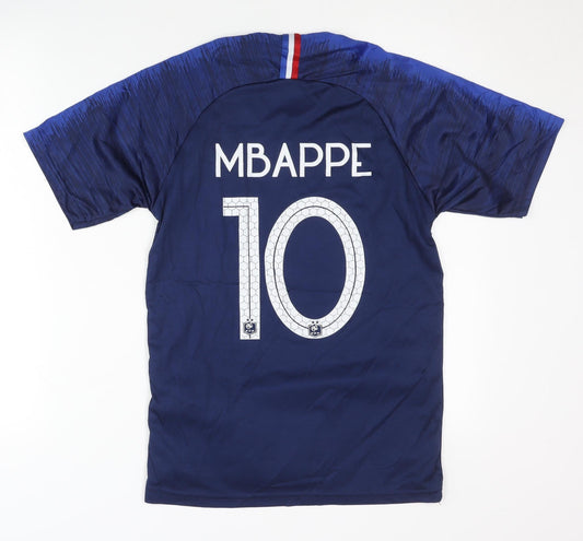 Nike Blue Mbappe 10 Childrens Home Football Shirt 176