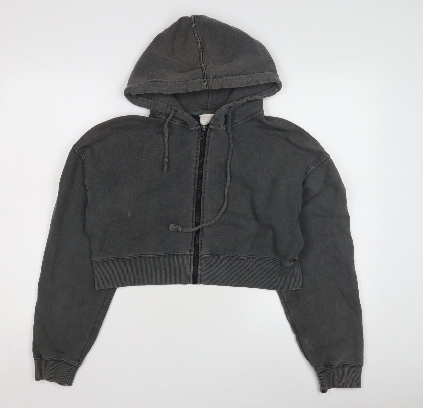 Pull & Bear Teens Black Full Zip Hoodie, Size 12