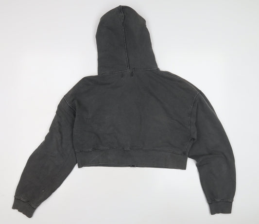 Pull & Bear Teens Black Full Zip Hoodie, Size 12