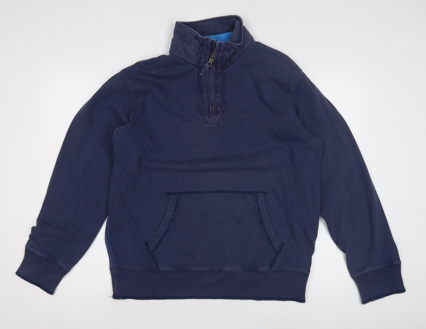 Boden Men's Blue Sweatshirt Size L High Neck