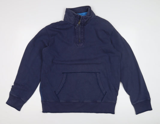 Boden Men's Blue Sweatshirt Size L High Neck