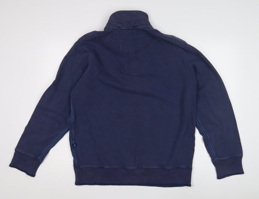 Boden Men's Blue Sweatshirt Size L High Neck