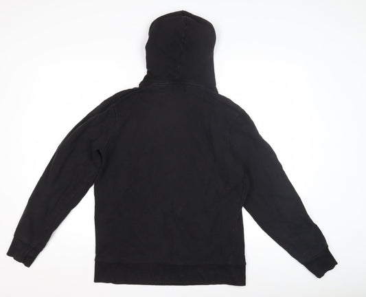 Jack & Jones Men's Black Pullover Hoodie, L, Cotton