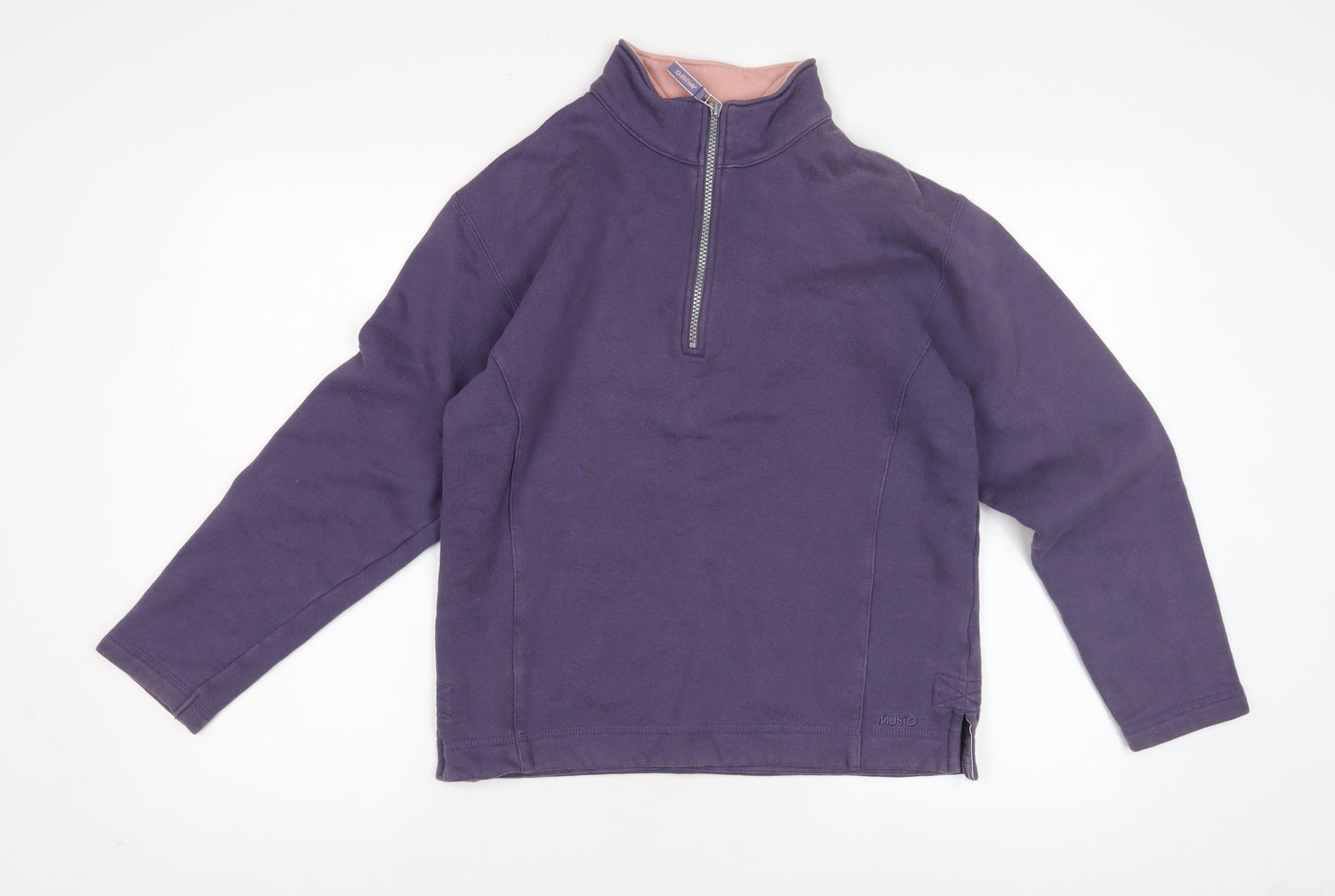 Musto Unisex Purple XL Sweatshirt with Zip for Casual Wear