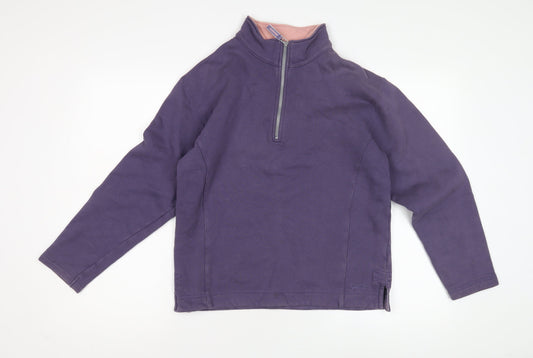 Musto Unisex Purple XL Sweatshirt with Zip for Casual Wear