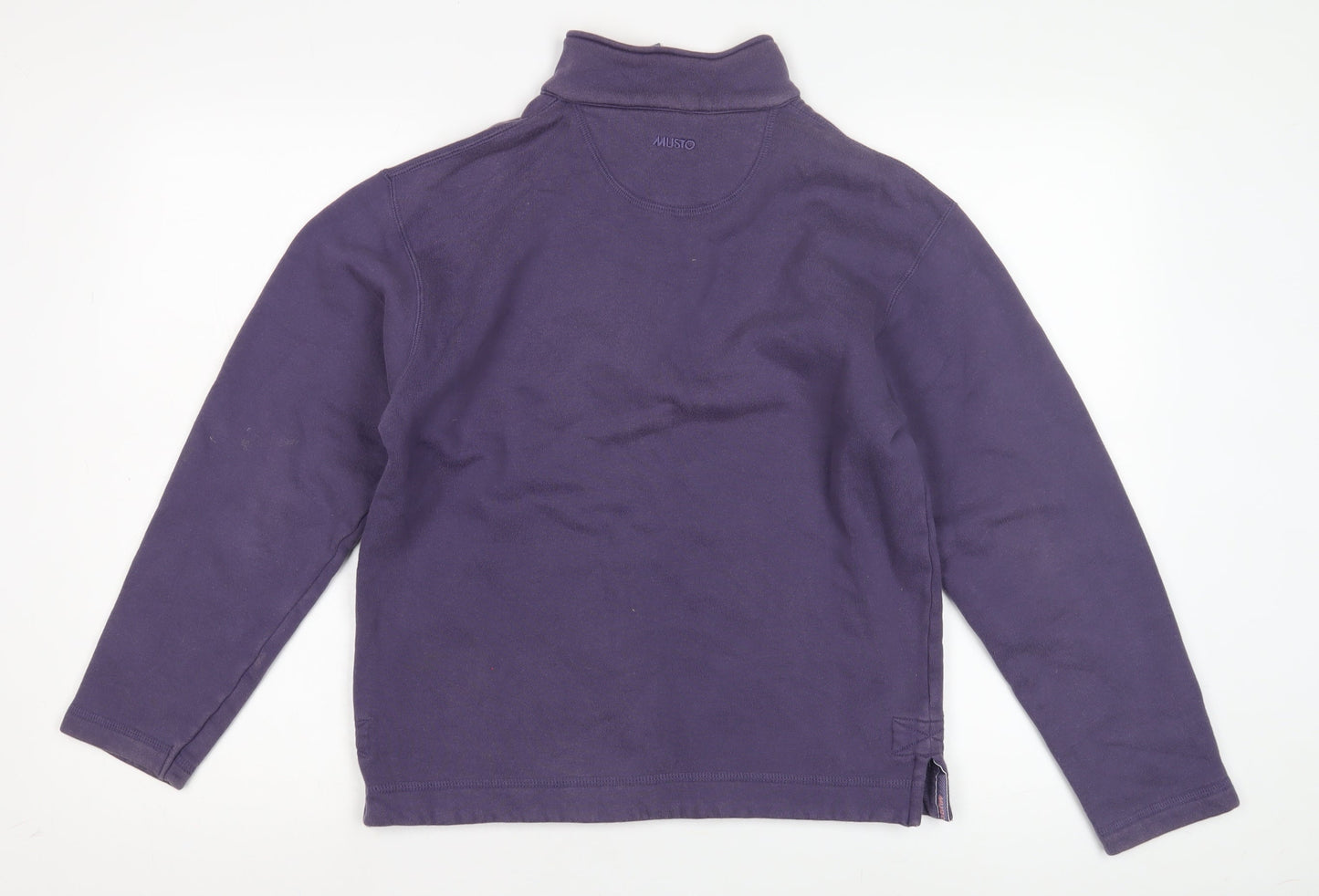 Musto Unisex Purple XL Sweatshirt with Zip for Casual Wear