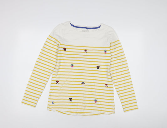 Joules Women's Striped T-Shirt, Size 6, Multicoloured