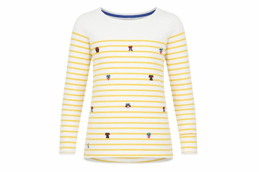 Womens UK Size 6 Joules Multicoloured Cotton T-Shirt