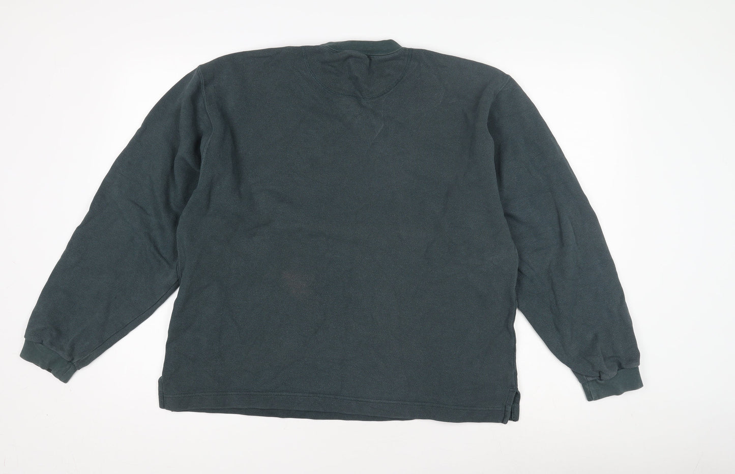 Jerzees Men's Blue Crew Neck Logo Sweatshirt, Size M