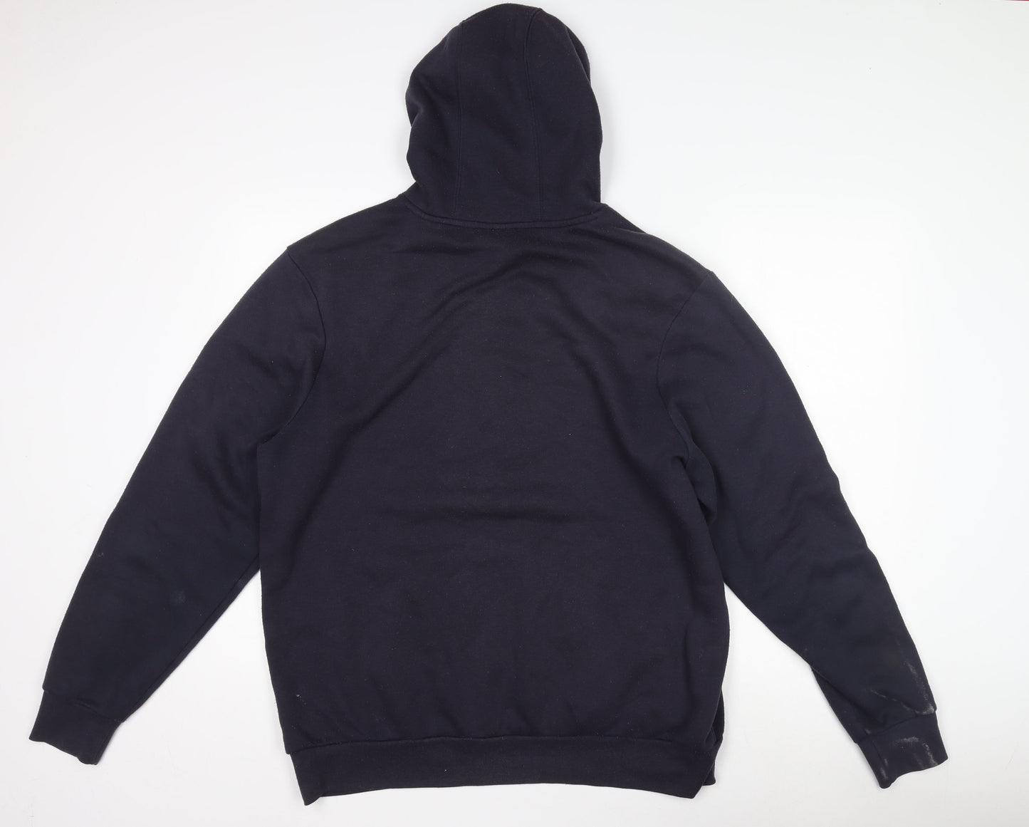 Slazenger Men’s Black Fleece Hoodie - L, Regular Fit