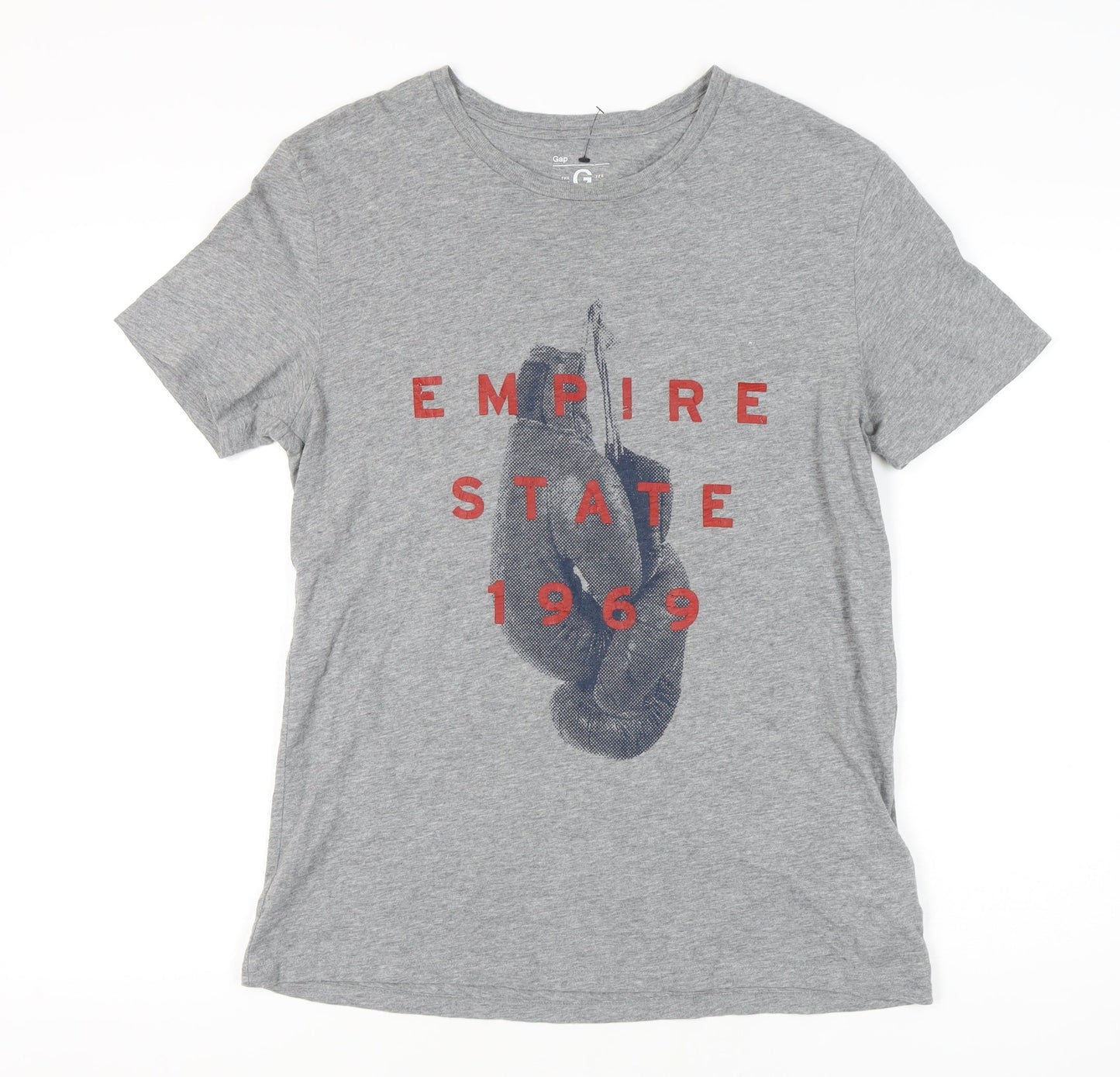 Gap Men's Grey Empire State Graphic T-Shirt M