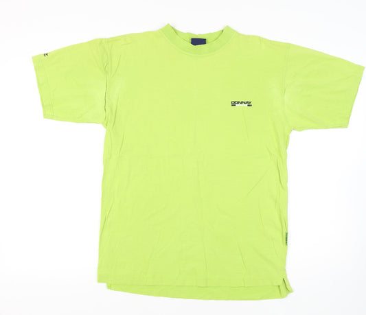 Donnay Men's Green Crew Neck Medium T-Shirt