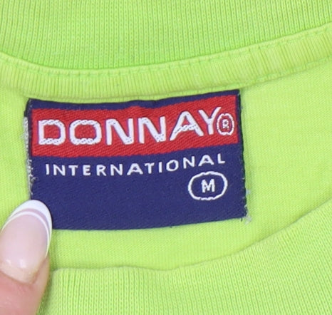 Donnay Men's Green Crew Neck Medium T-Shirt