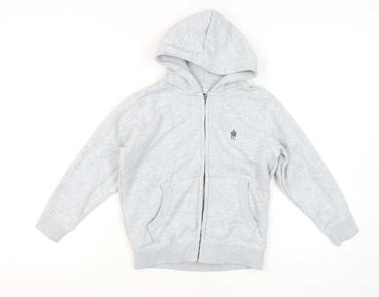 French Connection Boys Grey Full Zip Hoodie 9-10 Years