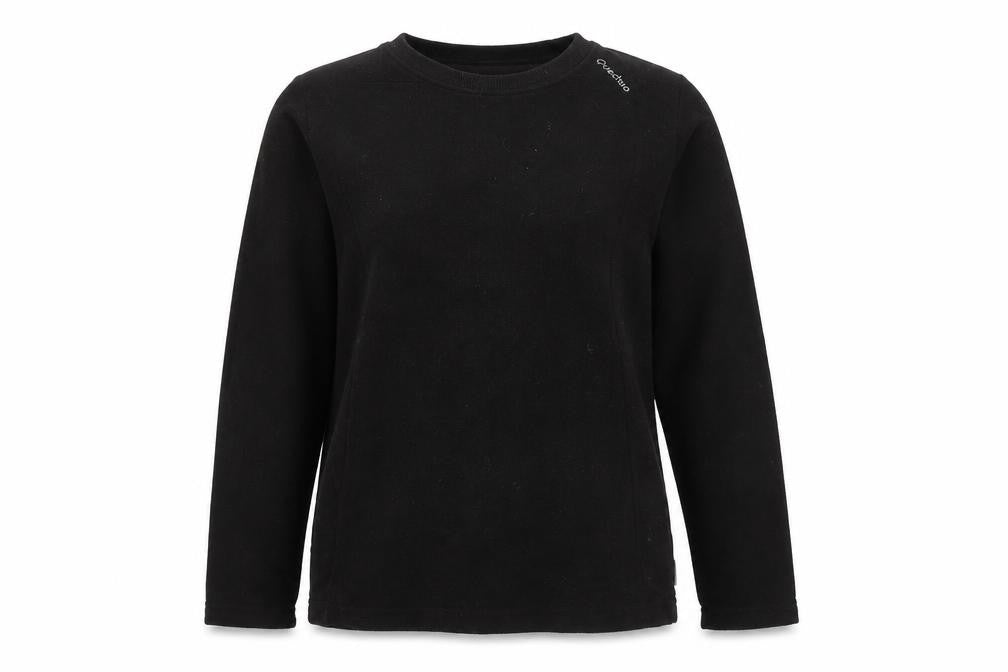 Quechua Womens Black Fleece Sweatshirt Size 14