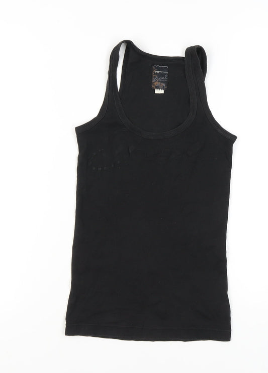 Diesel Women's Black Cotton Tank Top S