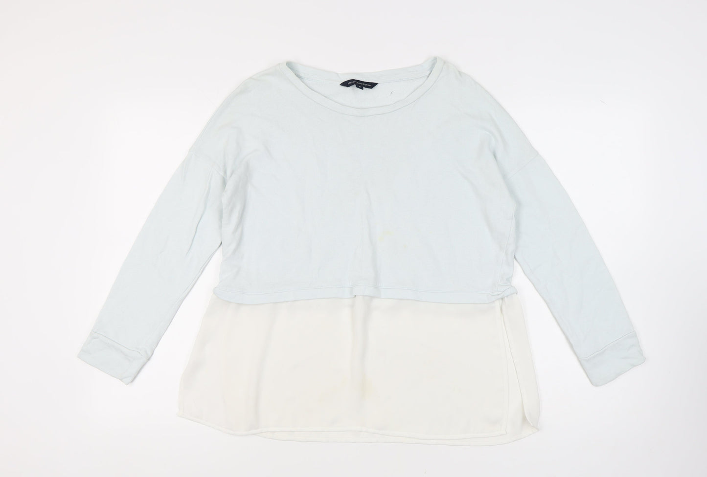 French Connection Women's White Cotton Cropped Top M