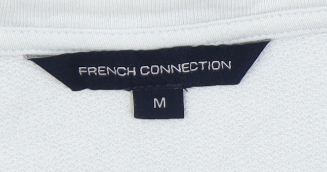 French Connection Women's White Cotton Cropped Top M