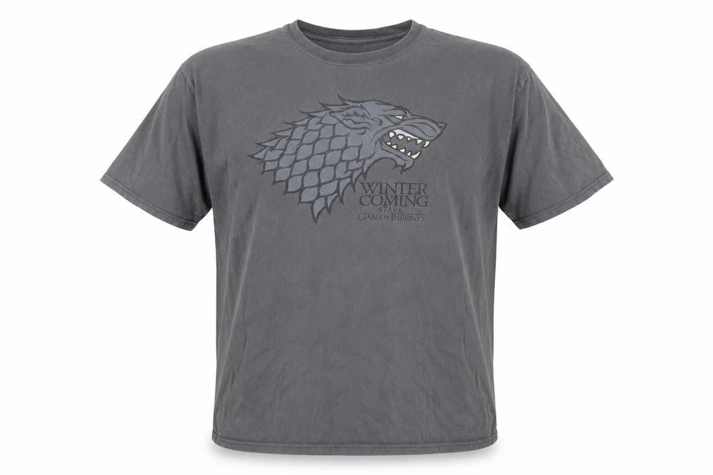 Mens UK Size XL Game Of Thrones Grey  Cotton T-Shirt