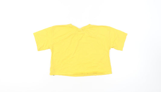 Friends Girls Yellow Cropped T-Shirt 9-10 Years