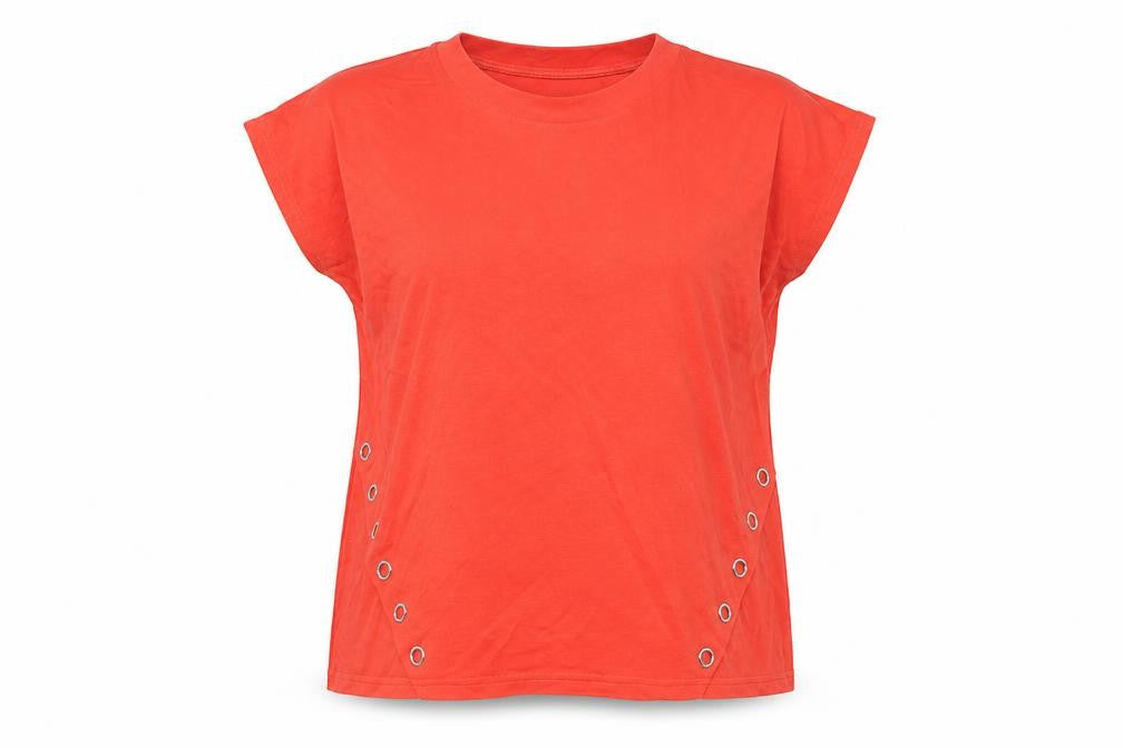 Womens UK Size M Klass Red Cotton T-Shirt