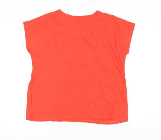 Klass Women's Red Basic T-Shirt - Medium, Casual Summer Wear