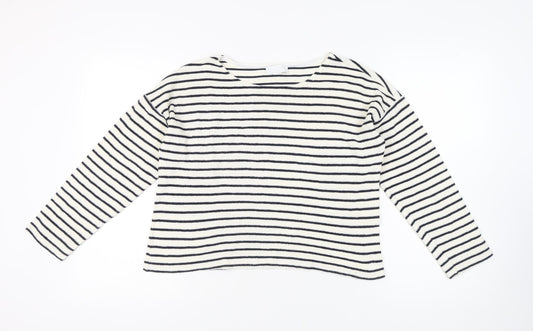 The White Company Womens Striped T-Shirt Medium