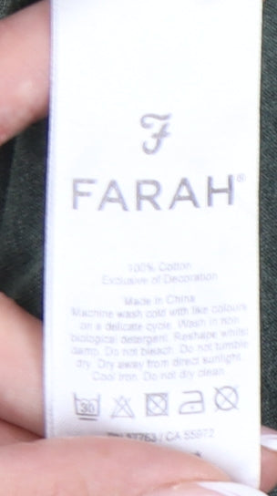 Farah Men's Green Short Sleeve Crew Neck T-Shirt L