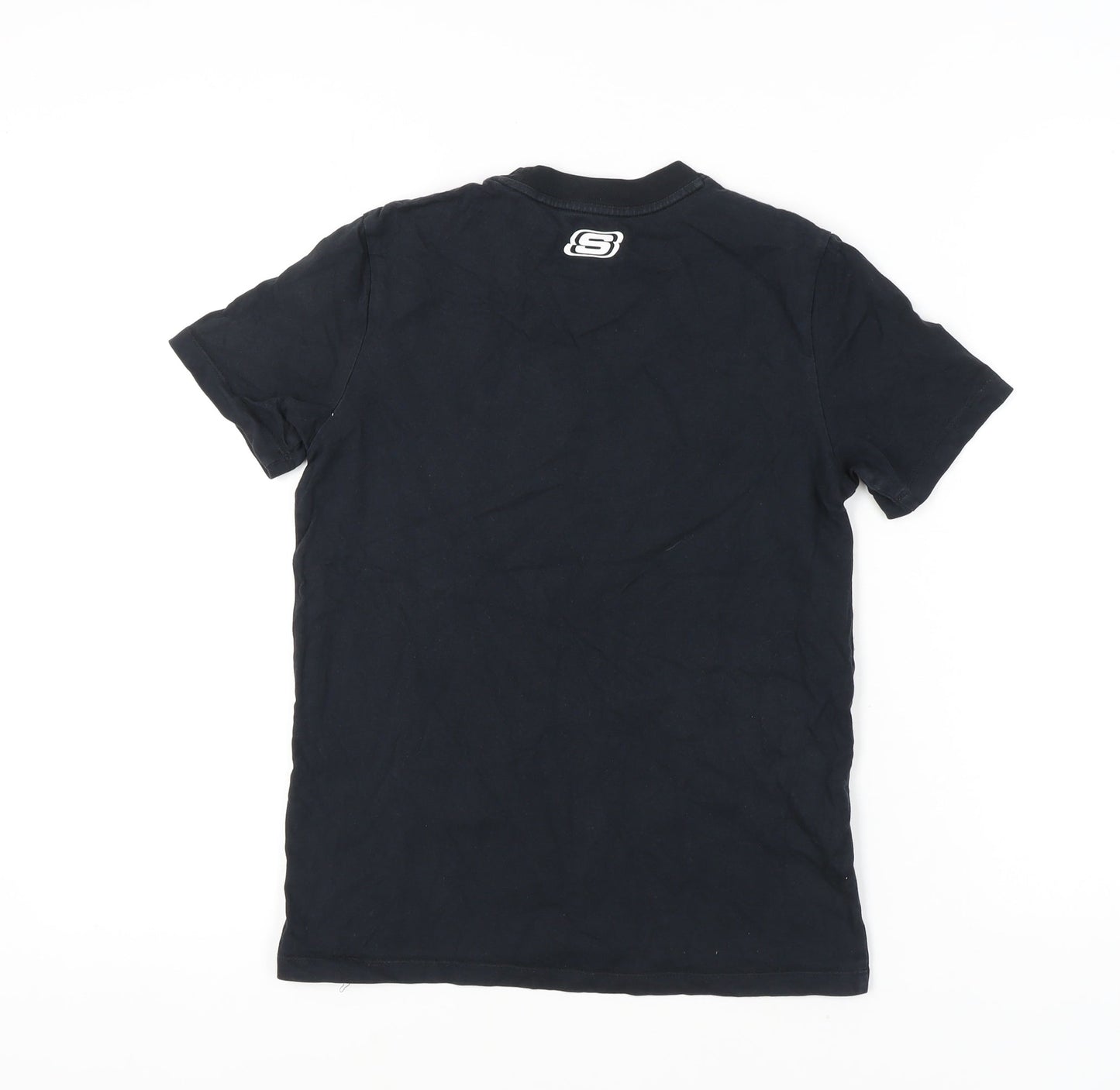 Skechers Unisex Black T-Shirt XS Lightweight Basic
