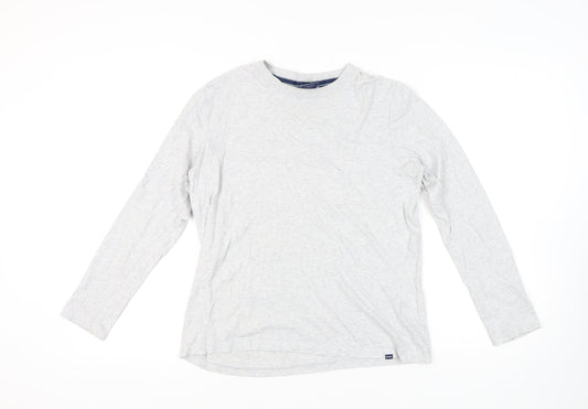 Superdry Men's Grey M Long Sleeve Crew Neck T-Shirt