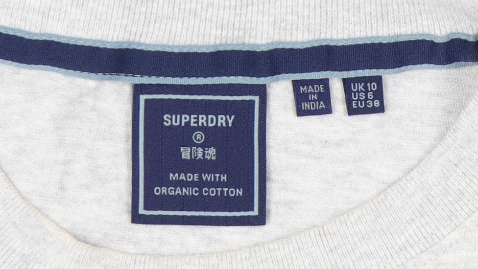 Superdry Men's Grey M Long Sleeve Crew Neck T-Shirt
