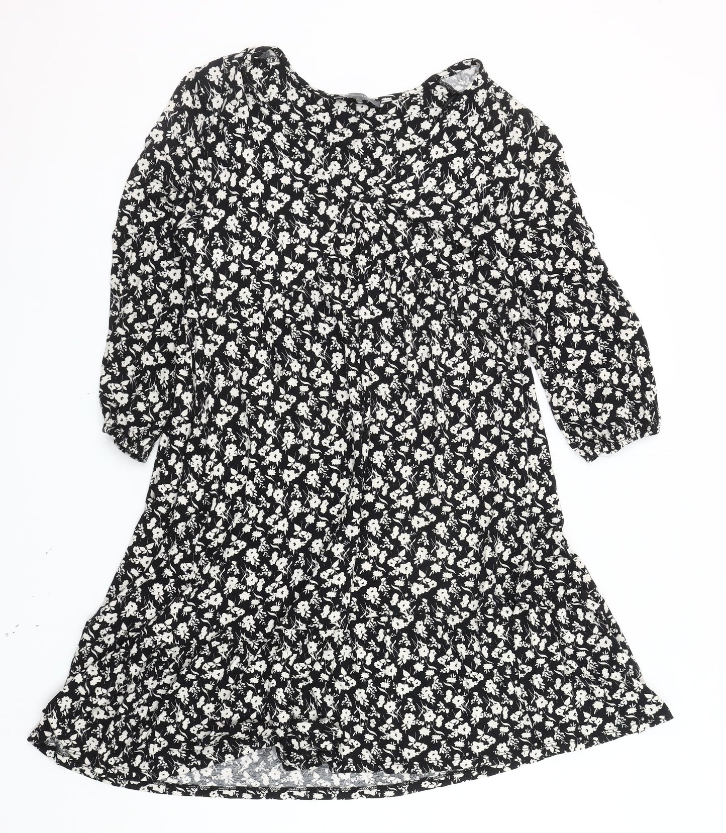Principles Women's Black Floral Dress Size 10