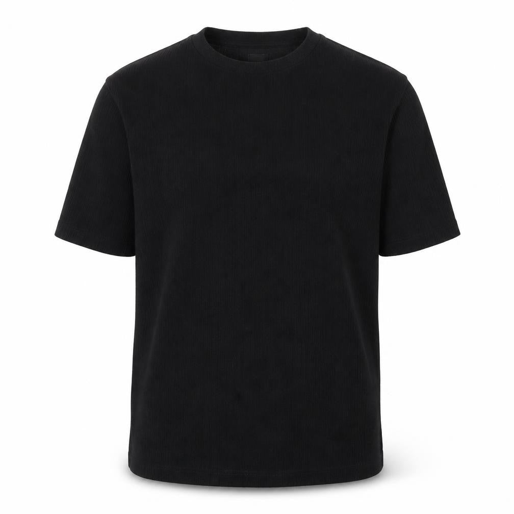 River Island Men's Black Crew Neck T-Shirt, Size S