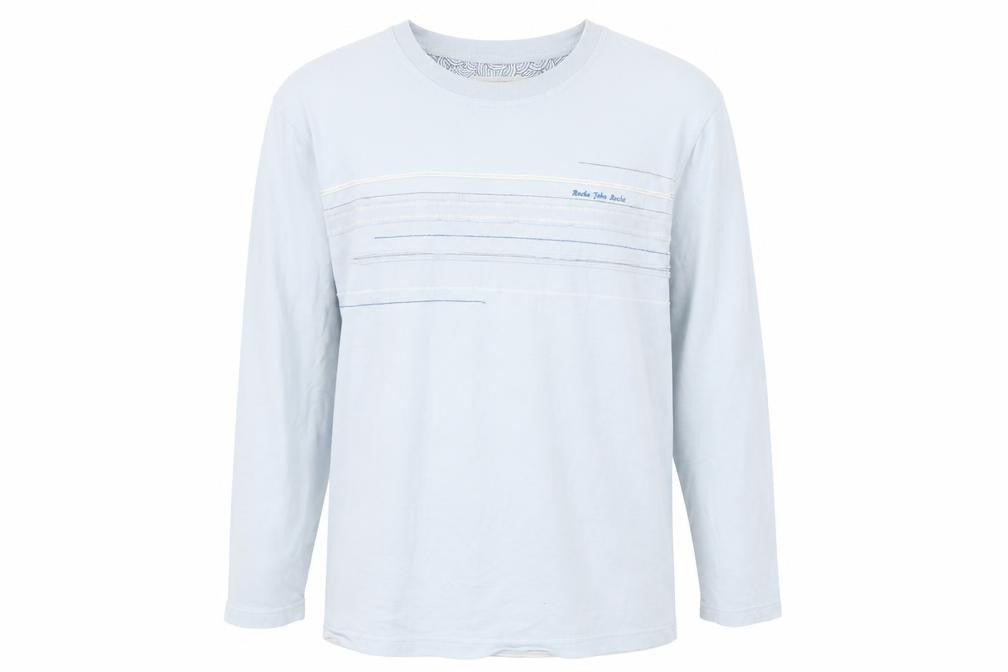 Rocha John Rocha Men's Blue Long Sleeve Shirt M
