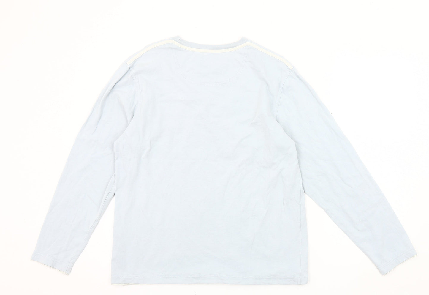 Rocha John Rocha Men's Blue Long Sleeve Shirt M