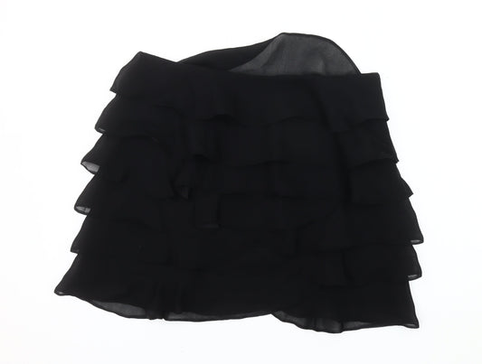 Karen Millen Women's Black Ruffle Skirt Size 14