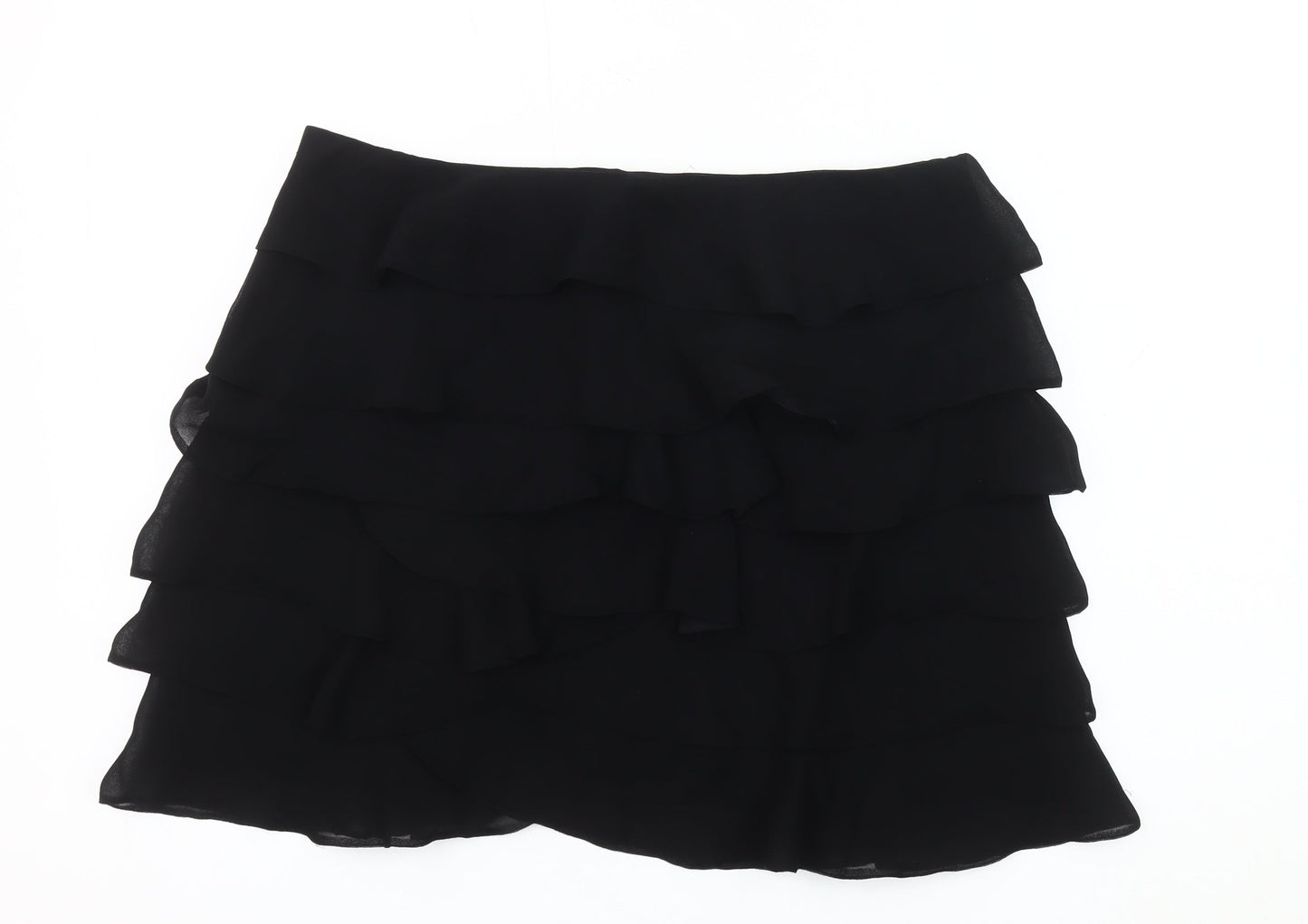 Karen Millen Women's Black Ruffle Skirt Size 14
