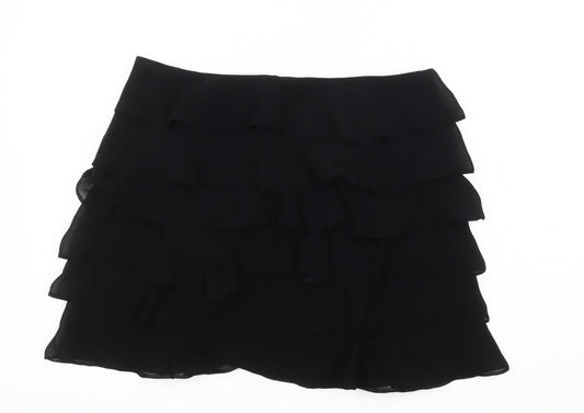 Karen Millen Women's Black Ruffle Skirt Size 14