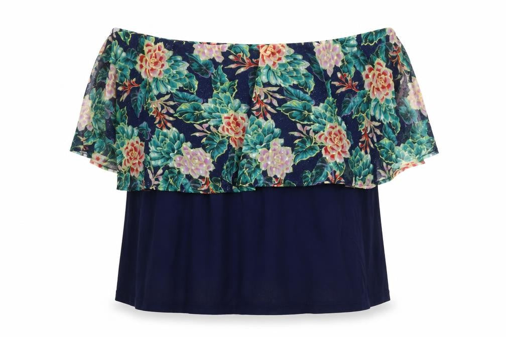 Per Una Floral Off Shoulder Top, Women, Size 16, Multicoloured