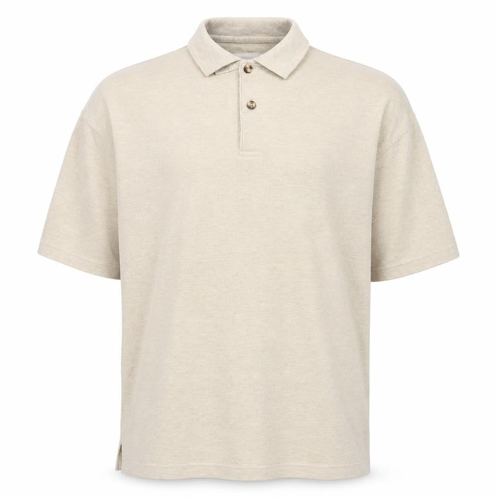 Principles Men's Beige Short Sleeve Polo