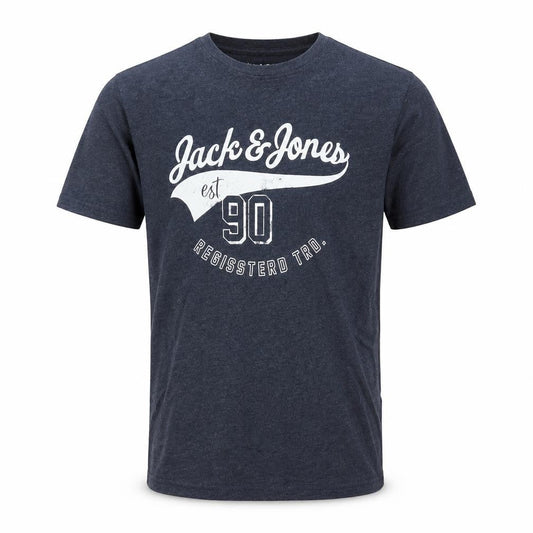 Mens UK Size M JACK & JONES Blue  Cotton Blend T-Shirt