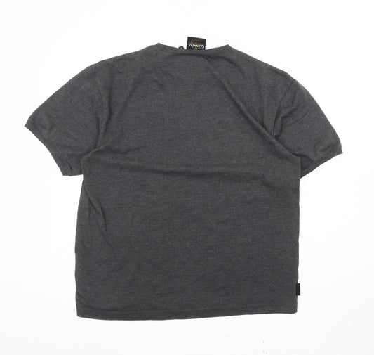 Guinness Men's Grey Medium T-Shirt Graphic Print