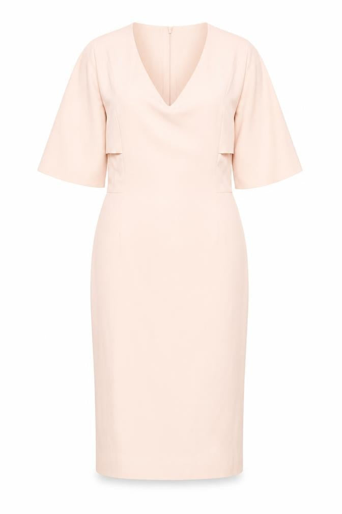 Oasis Women's Pink Dress Size 12 with Zip Closure