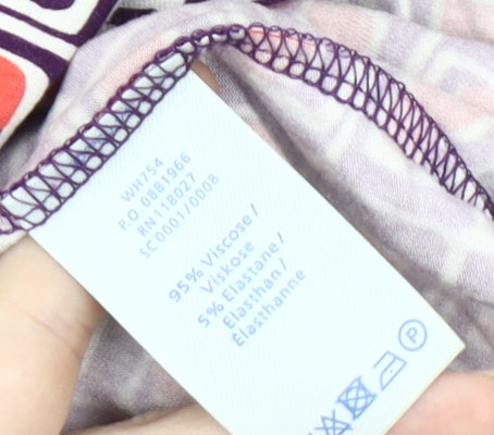 Boden Women's Geometric Dress, Multicoloured, Size 12